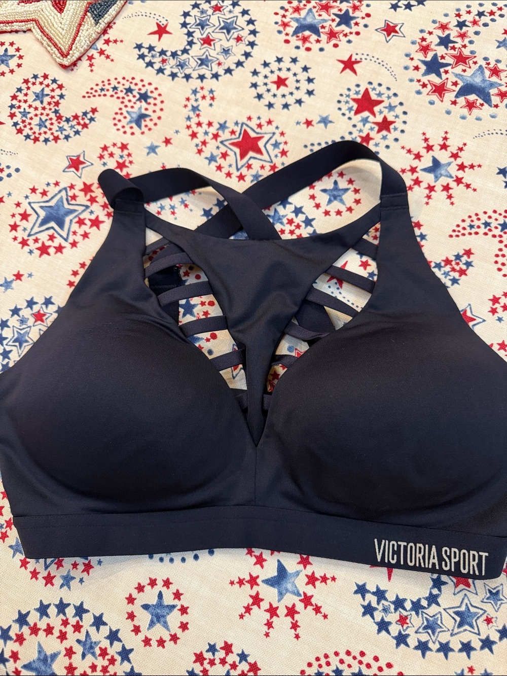 Victoria's Secret Navy Crisscross Sports Bra